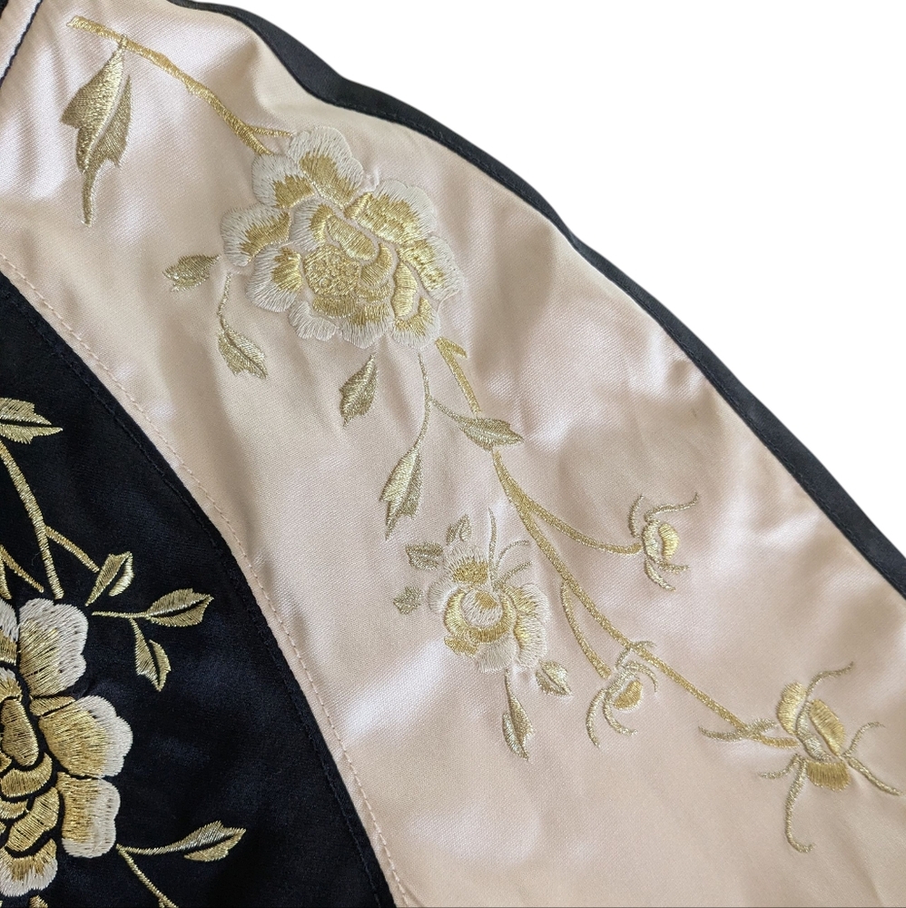 Express Reversible Satin Baseball Jacket Size Lar… - image 5